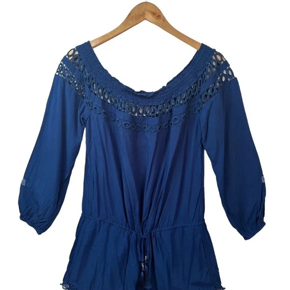 GREEN DRAGON Navy Blue romper Size Large - Picture 5 of 10